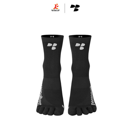 Personal Best Run - Performance Sock - 5 Finger - Black
